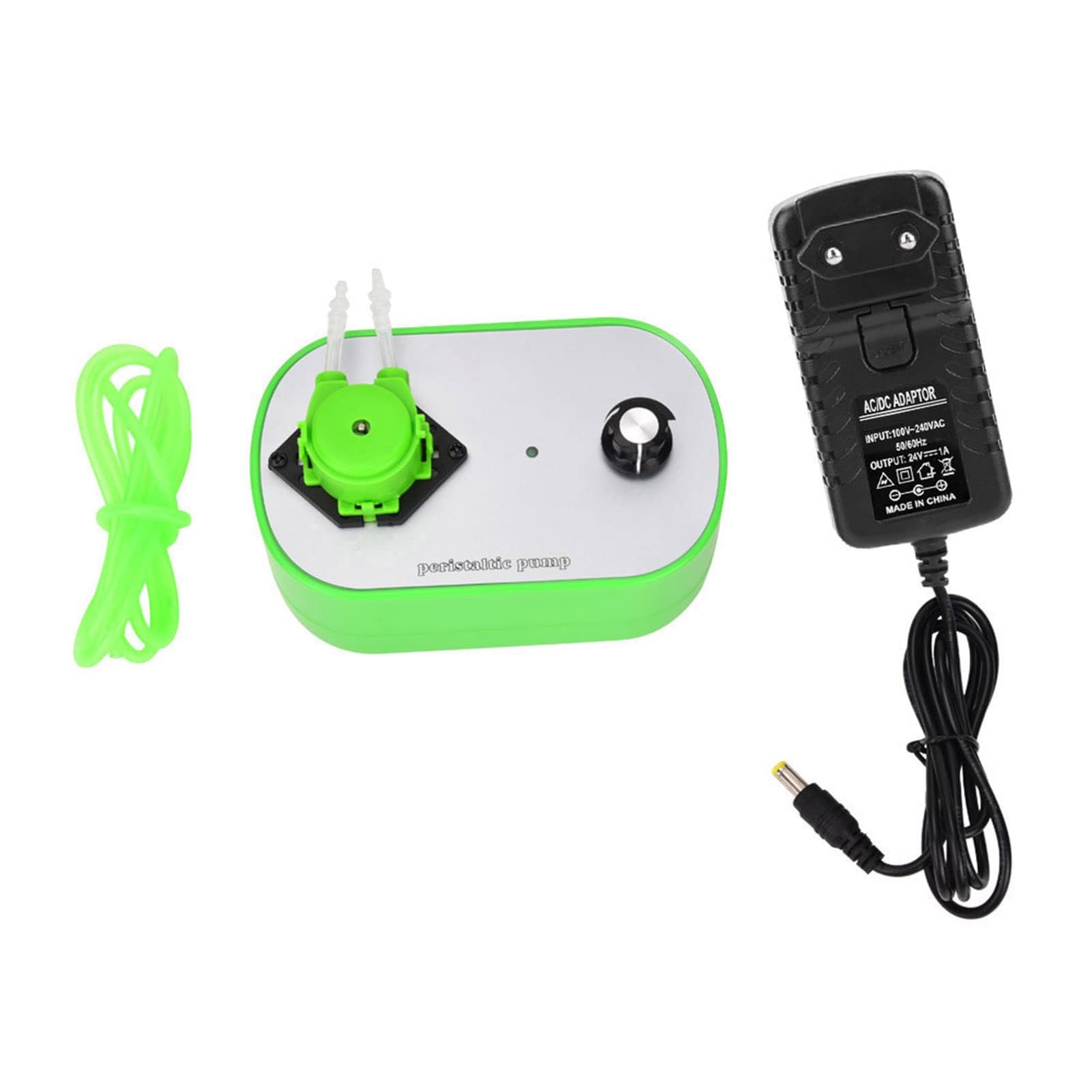 Bomba Líquido Peristáltica G628-1, Bomba Dosificadora Velocidad Variable 12 V CC, Fuente Alimentación 100-240 V (Enchufe UE)