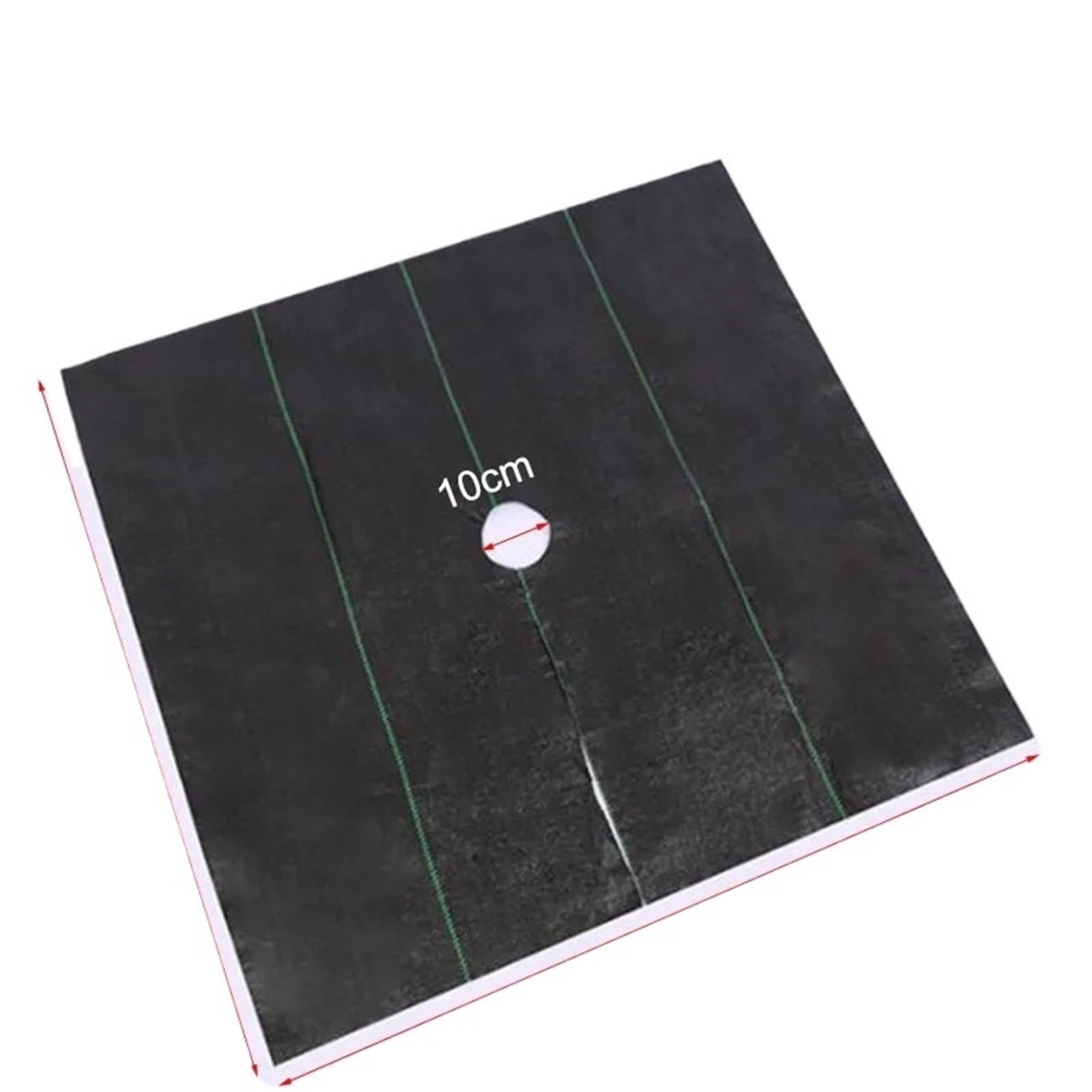 Malla Antihierbas 10 Uds. Esteras for el Control de malezas de árboles de jardín cubierta de tela de red cubierta de protección de degradación hidratante transpirable for huerto(Thin type,10pcs 1.2x1.
