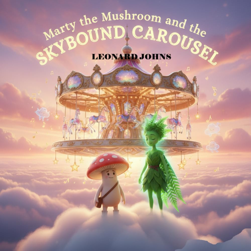 Marty the Mushroom and the Skybound Carousel: A Whimsical Children’s Adventure of Puzzles, Magic, and Bravery (Marty the Mushroom Series) (Marty the Mushroom Series of Books)
