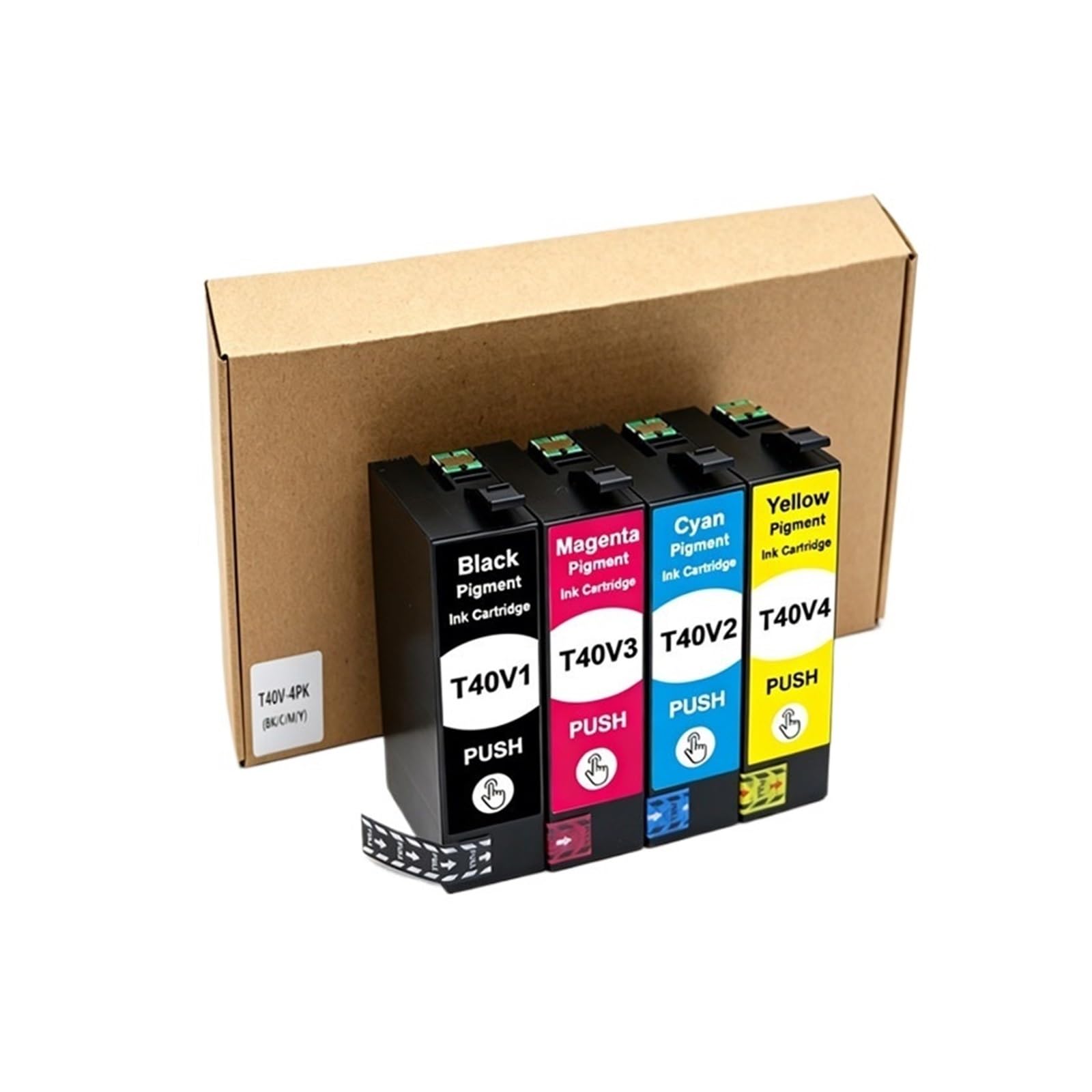 Cartucho De Tinta De 4 Colores T40V T40V1 T40V2 T40V4 Compatible con EPSON(T40V1-T40V4-4set)