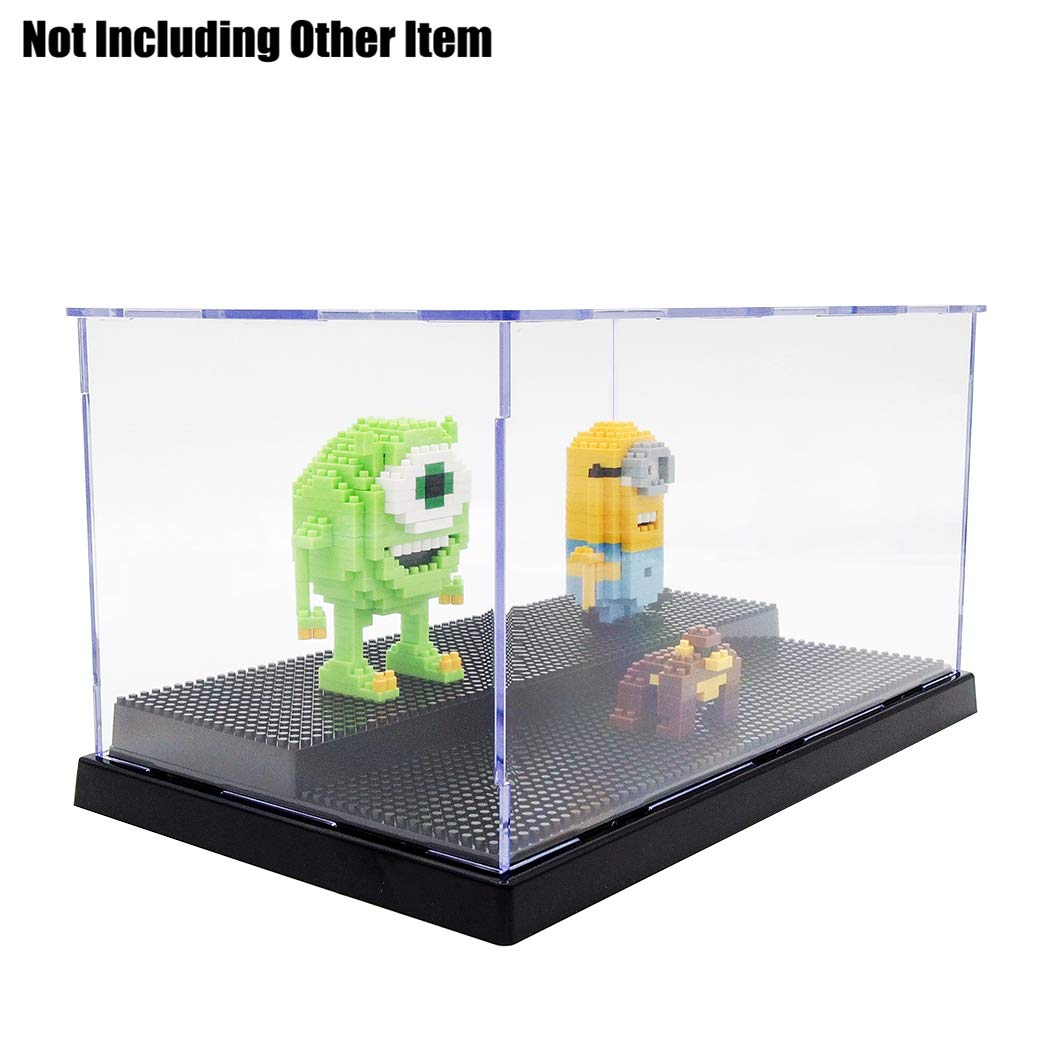 2 Steps SelfAssembly Acrylic Display Box Case (9.8"L*4.72"W*6"H) For