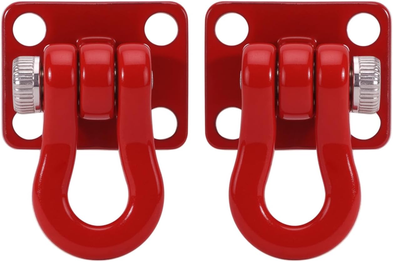 INJORA Metal Tow Hook for SCX24 TRX4M 1/24 1/18 RC Crawlers, 4pcs