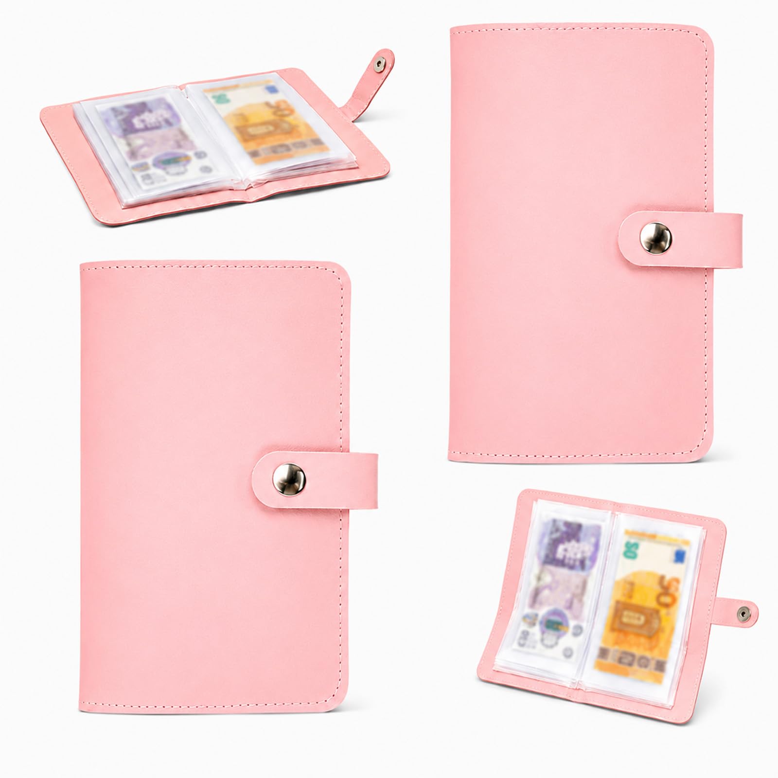 BeoTnp Money Wallets for Saving, Money Saving Wallet Set with Secure Zipper Closure, Organised Cash and Card Storage for Everyday Use, Compact Design with Multiple Compartments