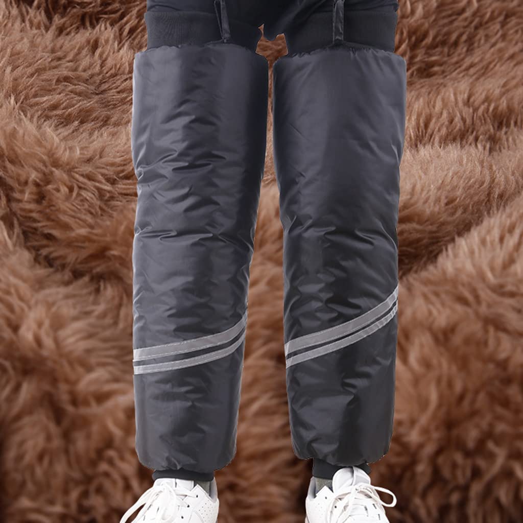 Calentadores de piernas, calentadores de rodillas, Ciclismo Protección contra el frío A prueba de viento Rodilla Cálido Artefacto Invierno Impermeable Rodilla Cremallera Espinilleras Diseño de tira re
