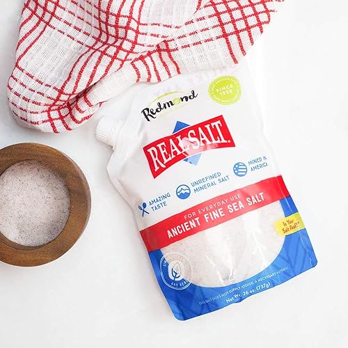 Miniatura 3 de Redmond Real Salt - Sal marina fina antigua, sal mineral no refinada, bolsa de 26 onzas