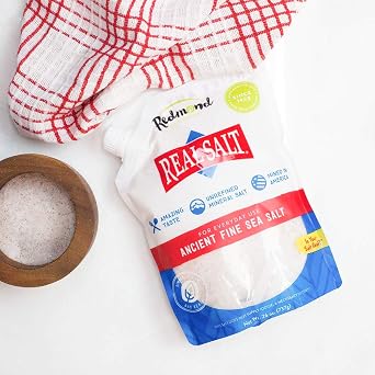 Redmond Real Salt - Ancient Fine Sea Salt, Unrefined Mineral Salt, 26 Ounce Pouch (6 Pack)