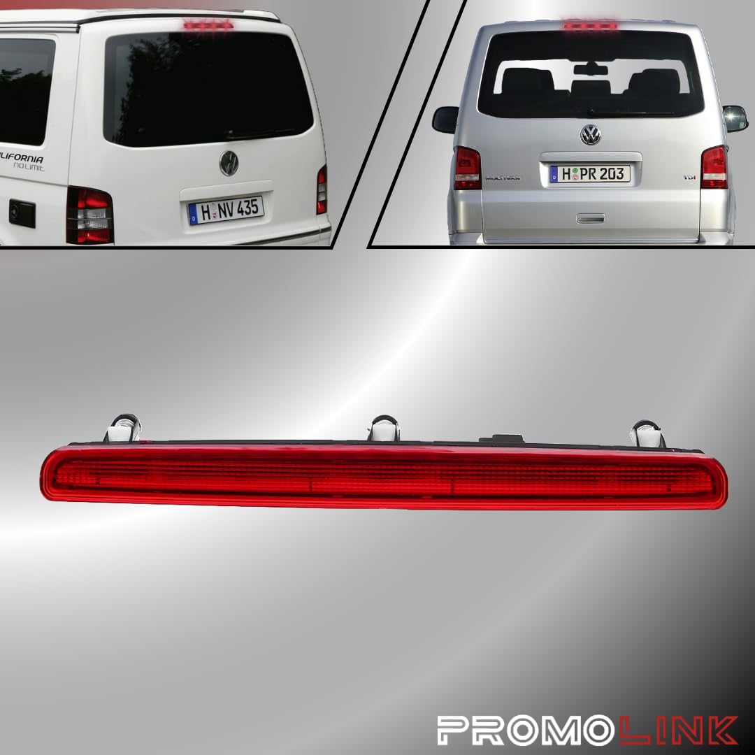 Terza Luce Freno Stop Fanale Posteriore Supplementare Compatibile con VW T5 Transporter Multivan Caravelle 2003-2015 7E0945097 7E0945097A 7E0945097G