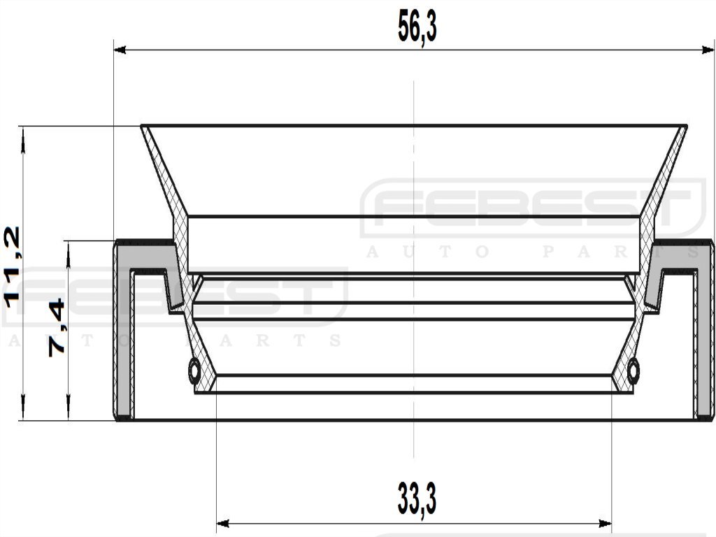 Amazon.com: 43119-28000/4311928000 - Oil Seal (Axle Case) (35X56X7 
