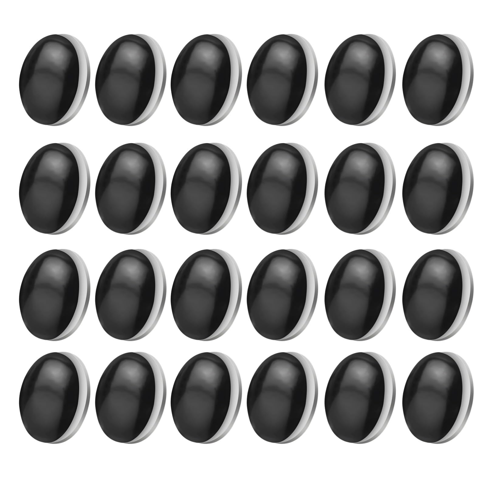 Bosreroy Shower Curtain Weights, Magnetic Adhesive Design, 1.6 Diameter, 24 Pack for Curtains and Tablecloths