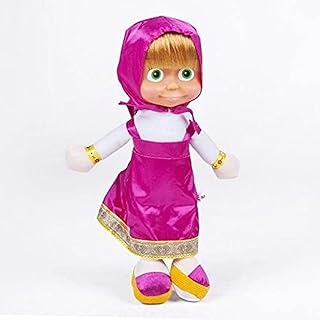 لعبة محشوة تغني بتصميم ماشا للأطفال، 20 سم، موديل 16773