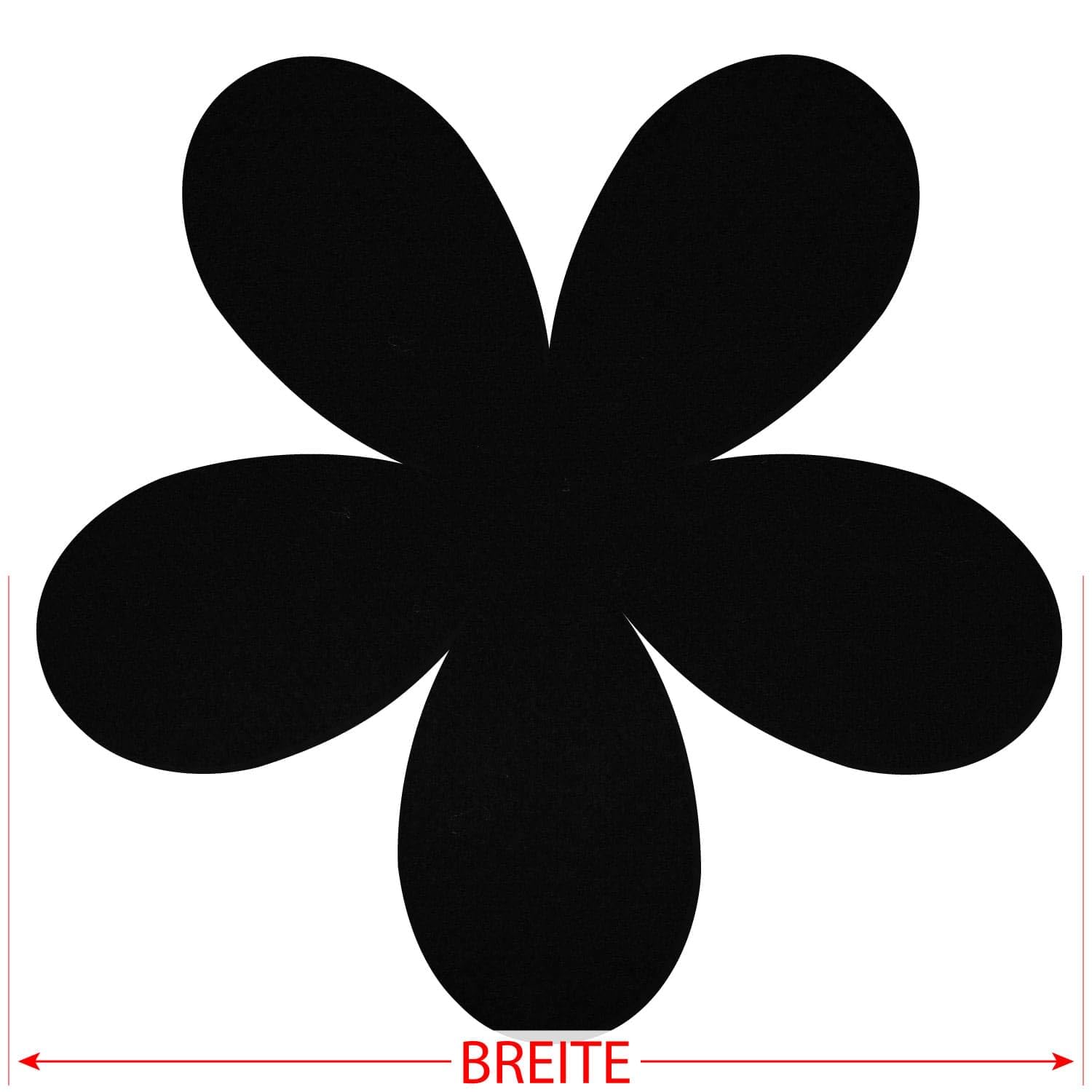 Plumeria Lot de 50 tissus en feutre noir 3 à 60 cm de large Pour bricolage et décoration À l'unité ou en lot de 10, 25, 50 ou 100 pièces Largeur : 35 cm