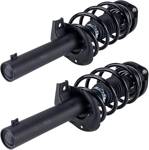 Miniatura 2 de ZonCar 172311 Delantero 2PCS Soporte de suspensión y resorte helicoidal Montaje del lado del conductor y del pasajero Reemplazo para J etta