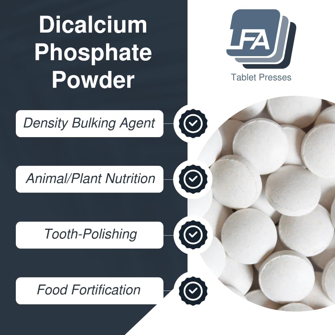 Dicalcium Phosphate Dihydrate DCPD Powder - 5 kg (11 lb) - Tablet & Capsule Flowing Agent - Food Anti-Caking Agent & Supplement Filler - Image 3