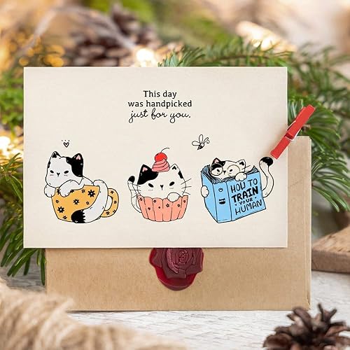 Miniatura 4 de Sellos transparentes con diseño de flores y gatos para hacer tarjetas, sellos de goma transparente de abejas de flores, sellos de palabras de