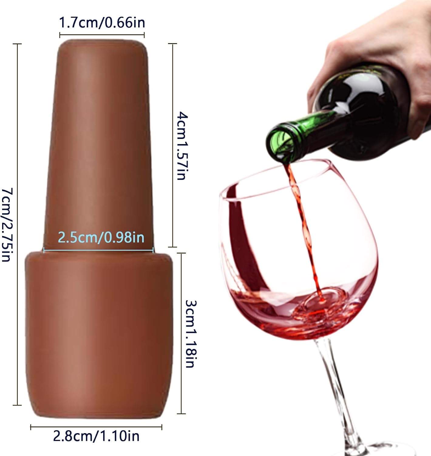 Silicone Wine Stopper for Wine Bottles, 2026 New Reusable Sparkling Wine Bottle Stopper, Seal Bottle Cover Caps to Keep Wine Fresh, Beer Champagne Stopper Home Use (12 pcs)