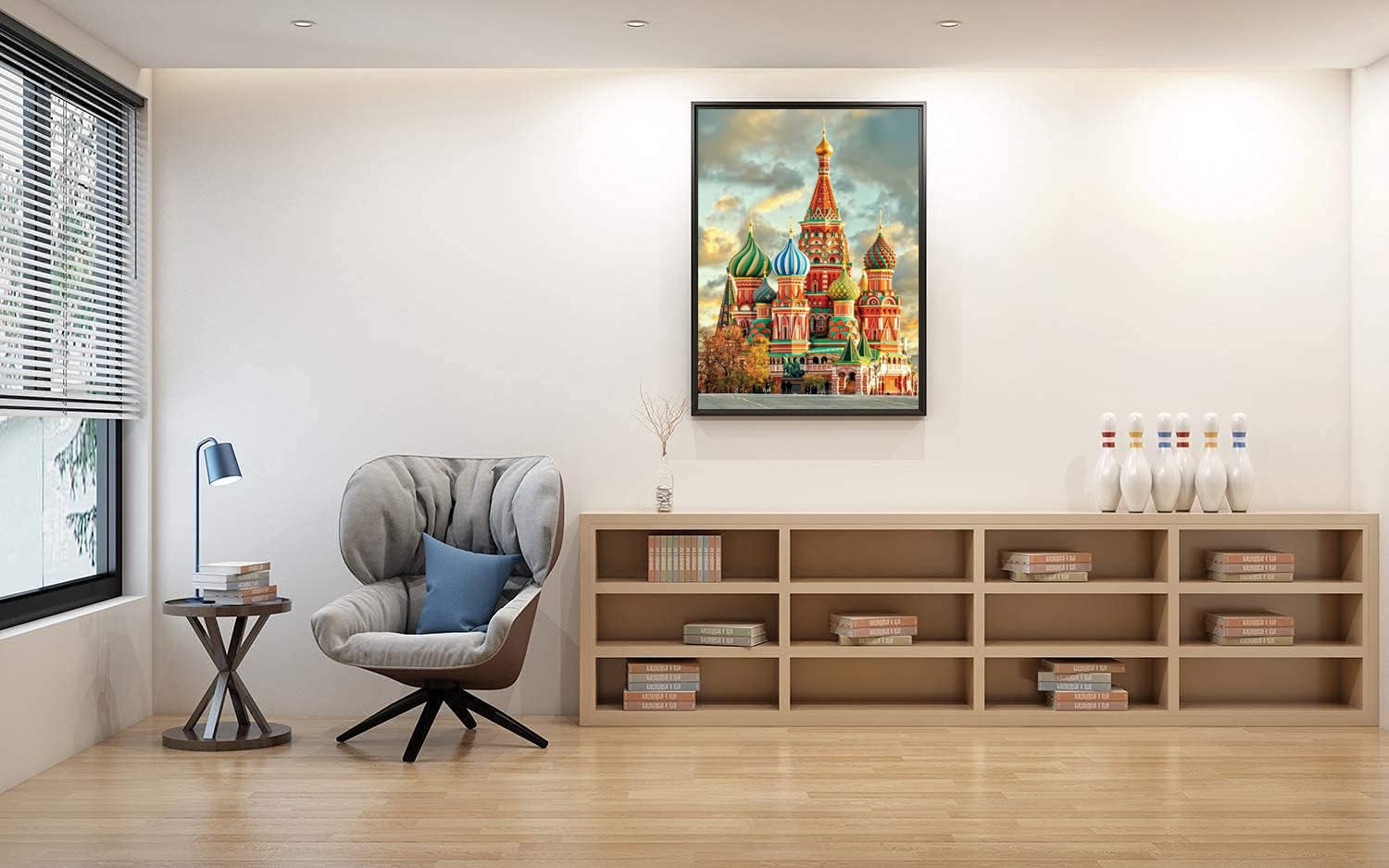 Jigsaw Puzzles for Adults 1000 Piece St. Basil's Cathedral 27.56 x 19.69 Inch Jigsaw Puzzle for Adults Educational Game 1000 Pieces Puzzles for Adult - Image 3