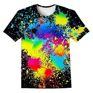 LAIDIPAS Boys Girls 3D Graphic Shirts Cool Crewneck T-Shirt Unisex Short Sleeve Top Tees 6-16 Years