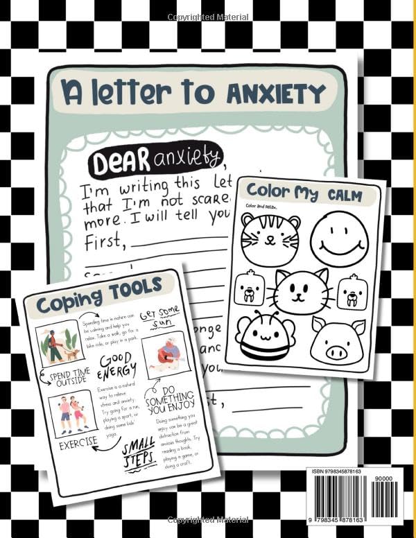Kids Anxiety Journal: A Workbook for 7-12 Year Olds with a Story, Definition, Coping Tools, Calming Activities, Coloring Pages, Posters, Writing ... Social Workers, School Psychologists. - Image 2