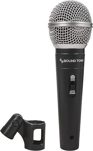 Miniatura 3 de Sound Town Kit de micrófono dinámico profesional de mano de 3 piezas con estuche de transporte, clips de micrófono, cables de audio XLR de 26 pies a