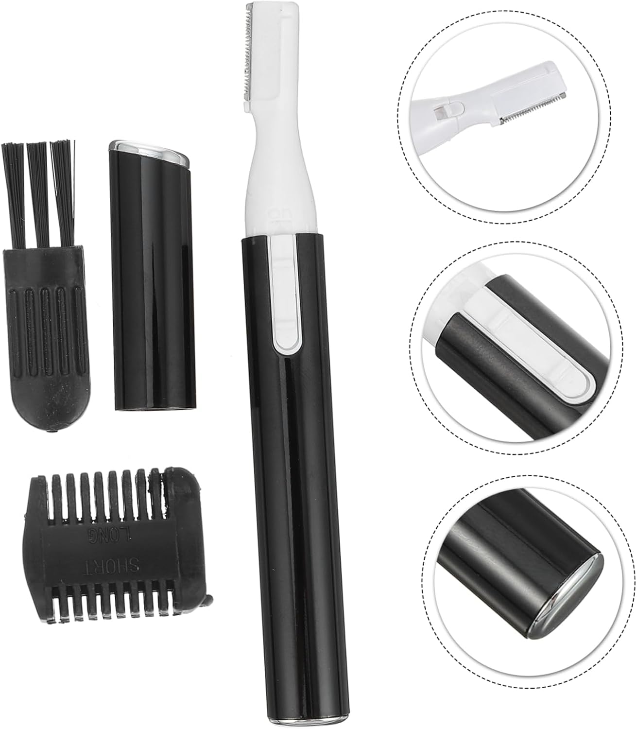1Set Electric Eyebrow Trimmer Hair Remover Women Eyebrow Shaper with Comb Versatile Removal Tool for Eyebrows Face Legs More Beginner Friendly Design
