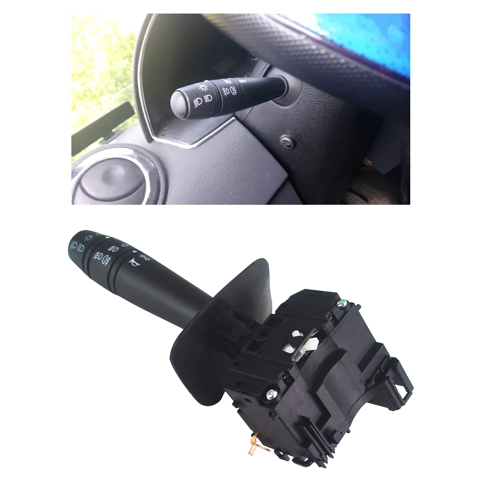 Commutateur clignotant 6001551361 Dacia Logan Duster | Interrupteur colonne direction compatible Sandero MCV
