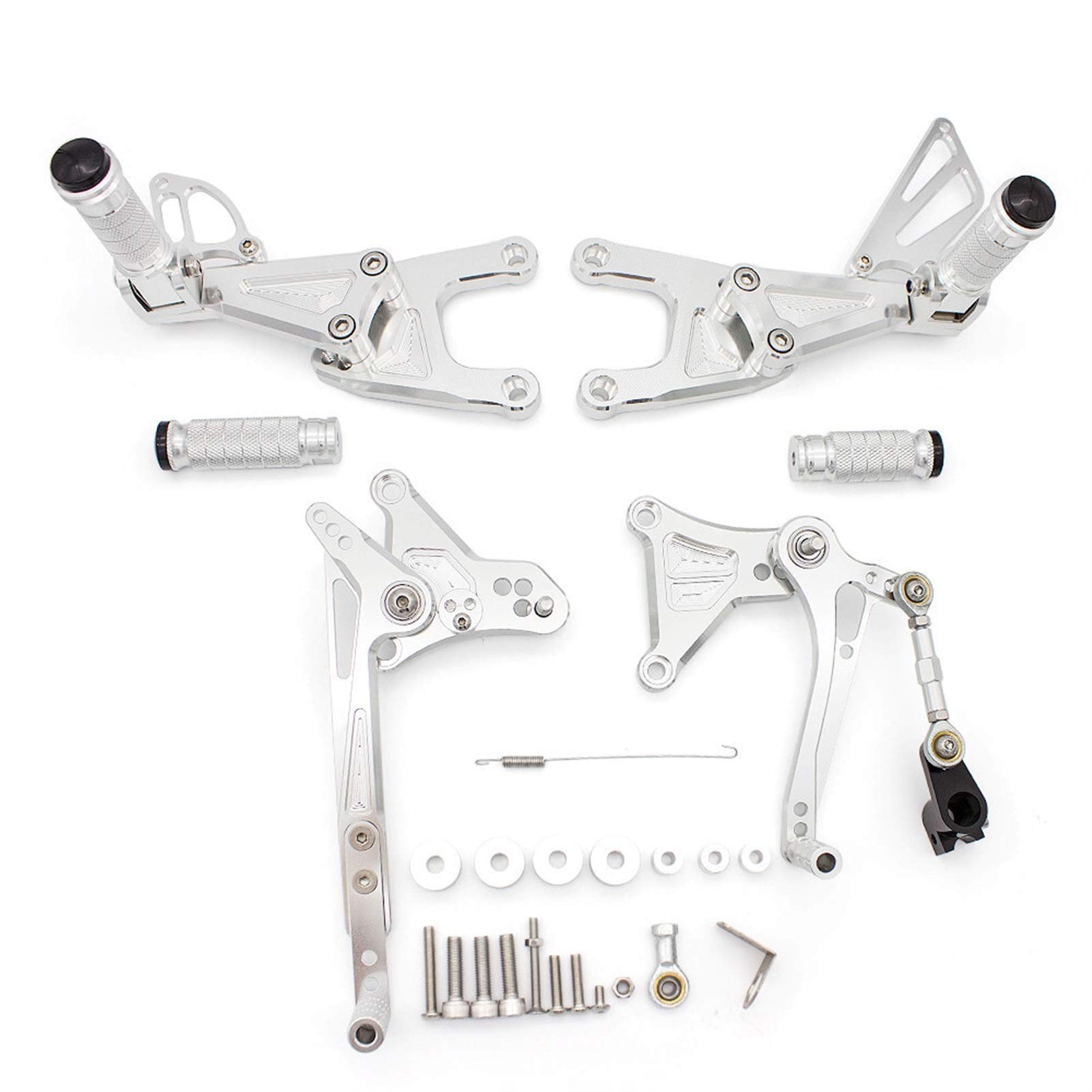 Se adapta a Tnt125 Tnt 125 2016 2017 2018 2019 2020 Reposapiés trasero de motocicleta aleación aluminio CNC