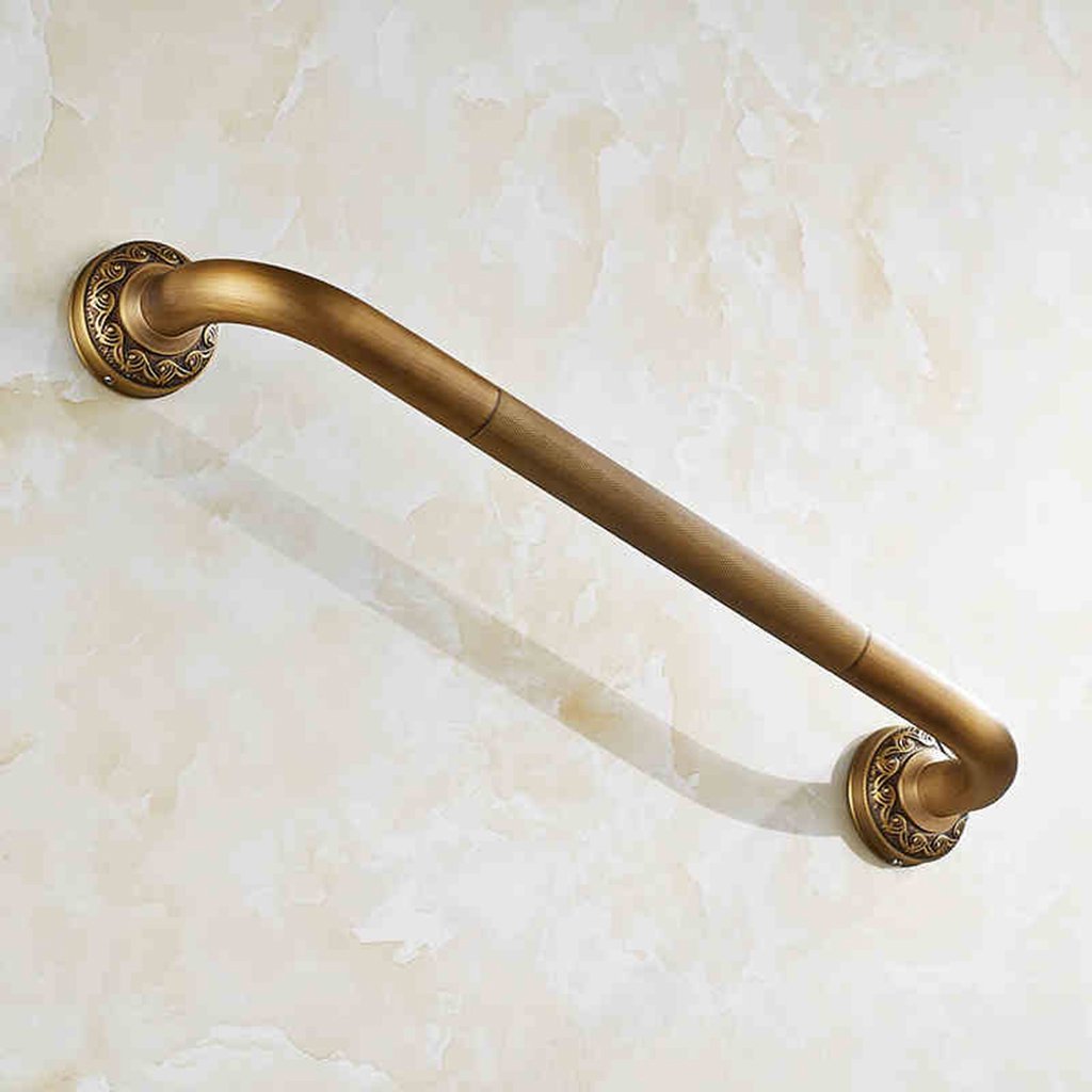 JCBX Bathroom handrails, bathroom Non-slip Safety Full copper material armrest 51cm