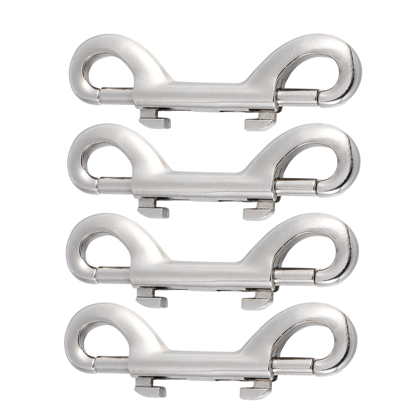 HAWILLOSCH 4 Pack Double-Ended Snap Hooks Bolt Clip Hardware Versatile Hooks for Leashes Keychains Straps Home Use