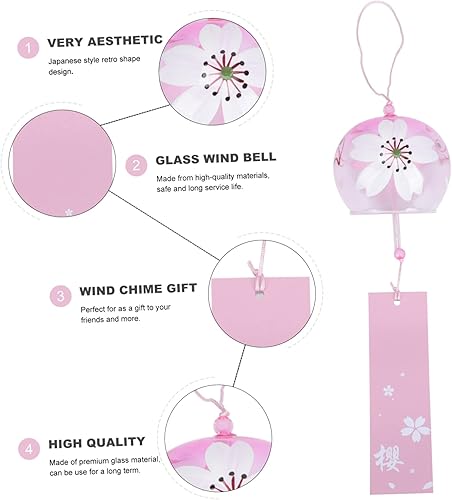 Miniatura 5 de Campana de viento de forma encantadora única campana de viento decorativa Serenity Bell para el hogar dic