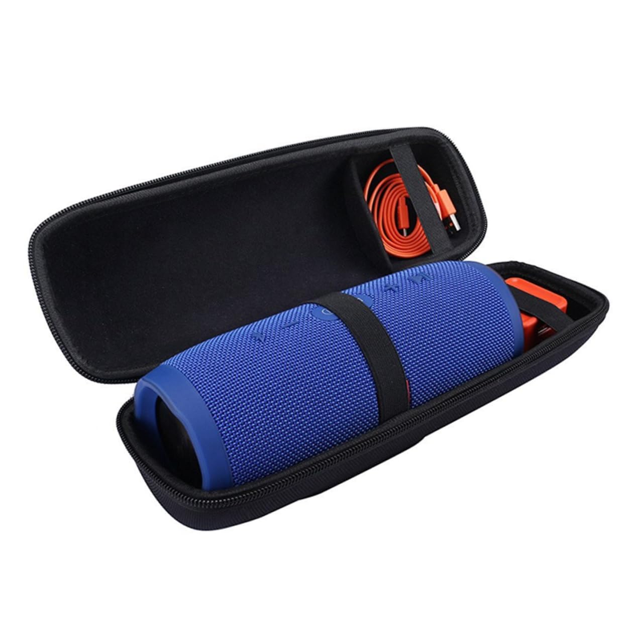 PartyKindom Eva Waterproof Speaker Bag for Charge3 Protective Case Portable Storage Strong Zipper Handle Dual Compartment