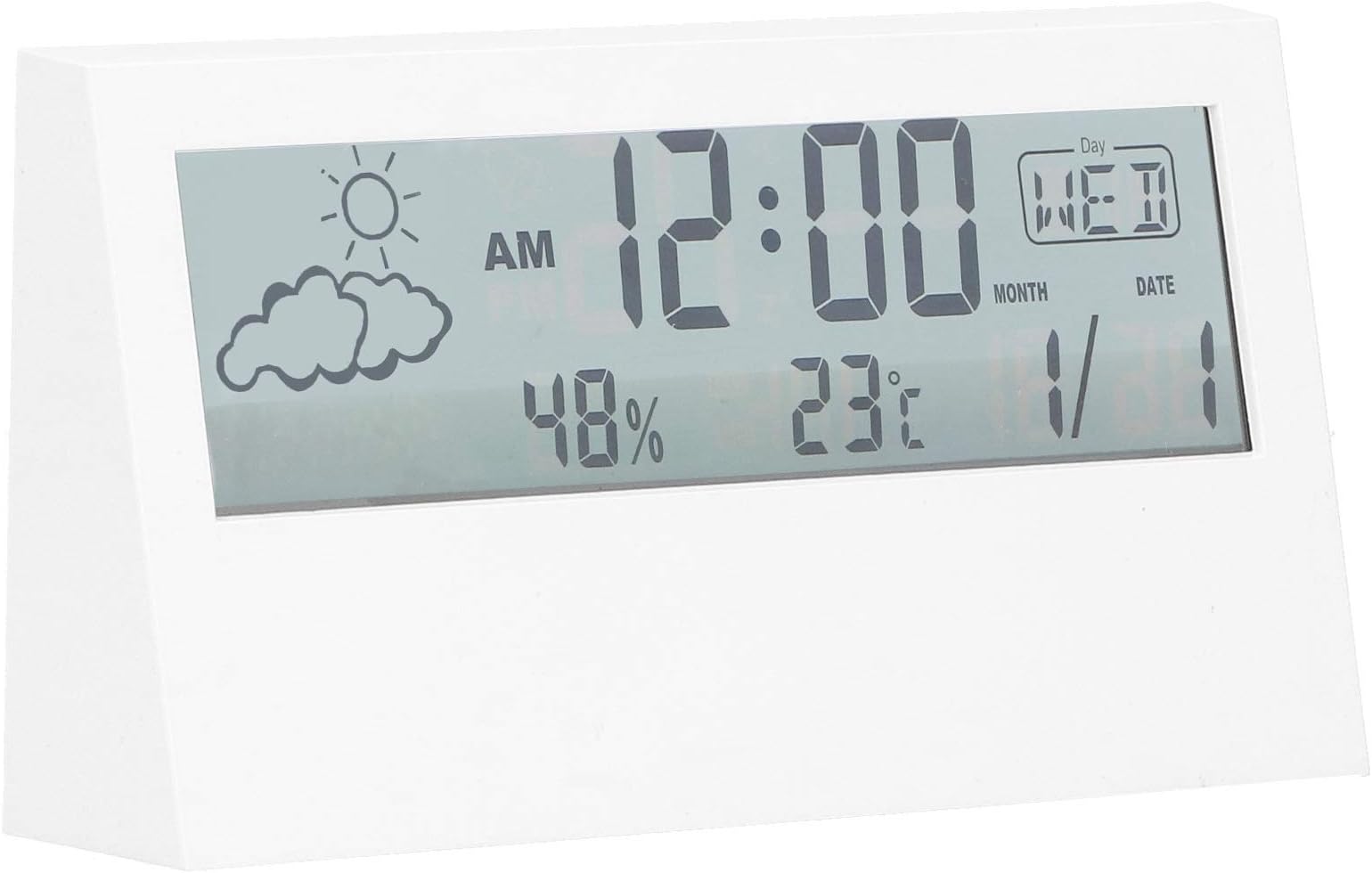 Kasd Digital Clock, Energy Saveable Casual Large Digital Screen Player Clock ABS Eco -Friendly Material Komidin Office Desk? for