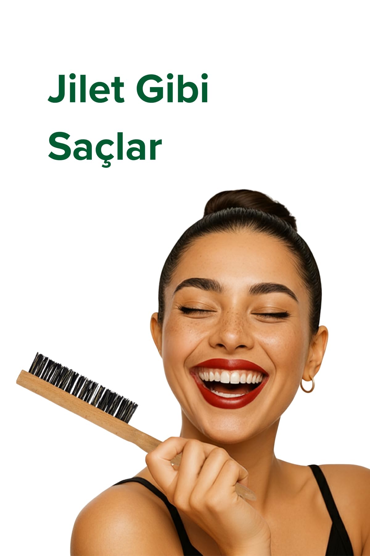 Elsa Professional 0.33T Topuz Fırçası ve Hair Stick Wax Set