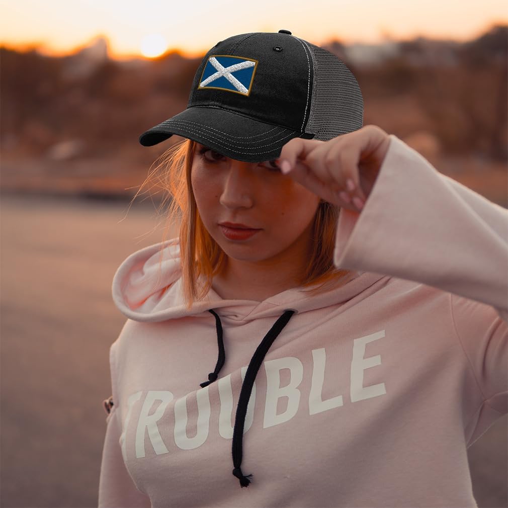 Richardson Soft Mesh Cap Hat Embroidered Scotland Trucker Hats for Men & Women Cotton - Image 3