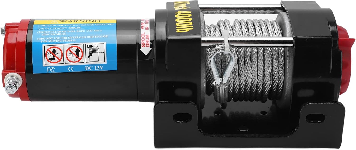 Electric Winch Kit, Waterproof 4.8mmx15m Wire Permanent