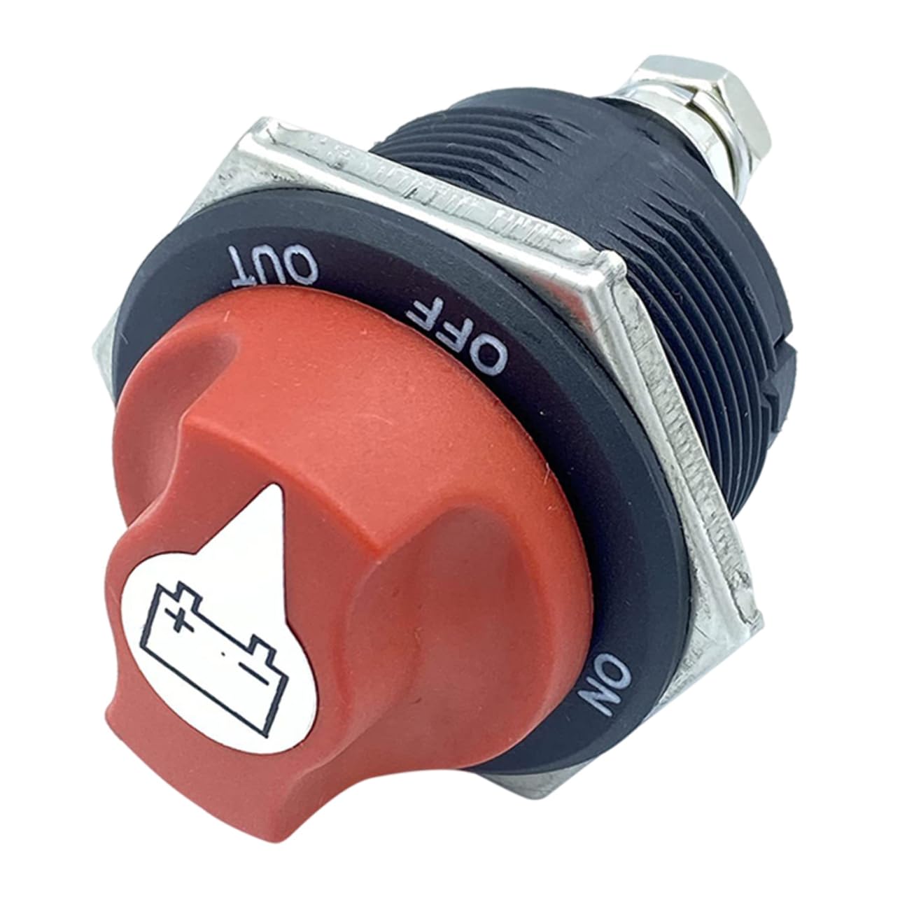 Gatuida 12v-24v Rv Power Cut Off Disconnect Power Brass Plastic Isolator Switch Safe Durable