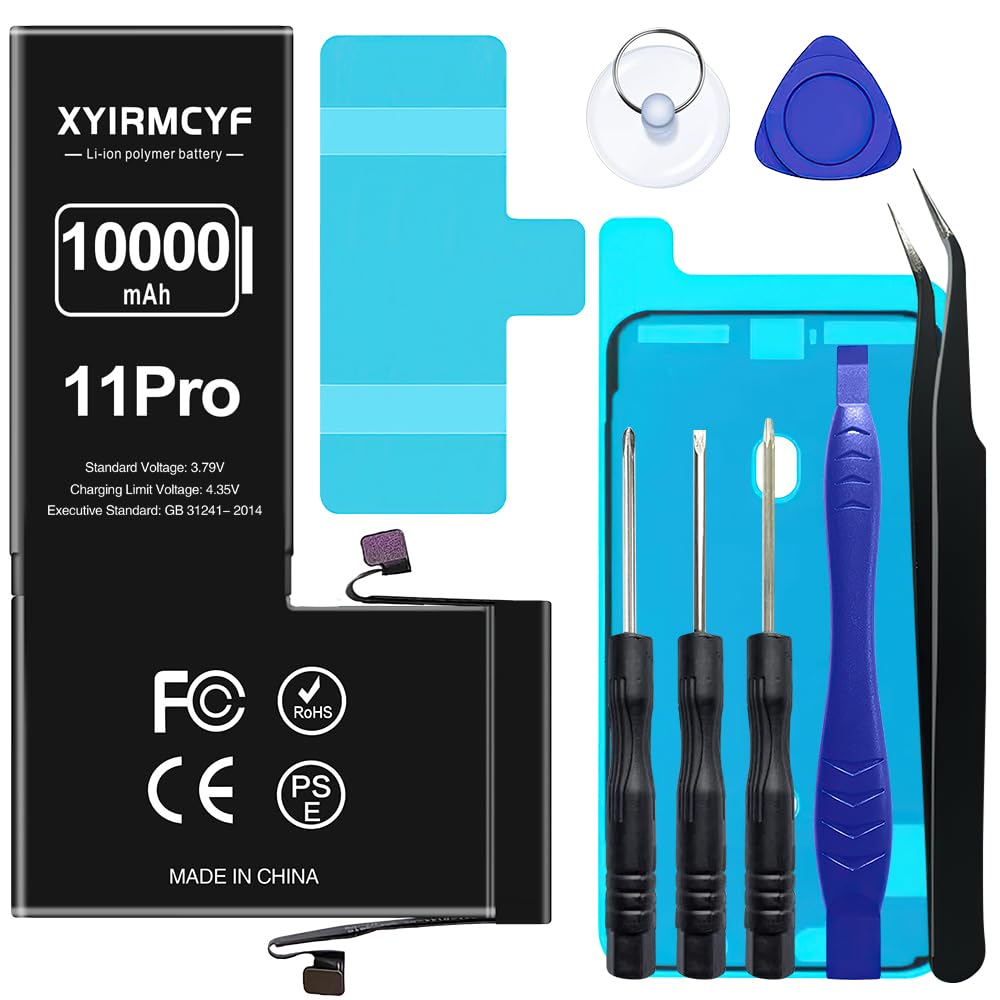 XYIRMCYF 10000mAh Super Capacity Battery Compatible with iPhone 11