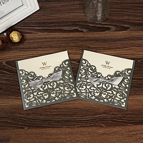 PONATIA 25 Plaza Piezas tarjetas de la invitación