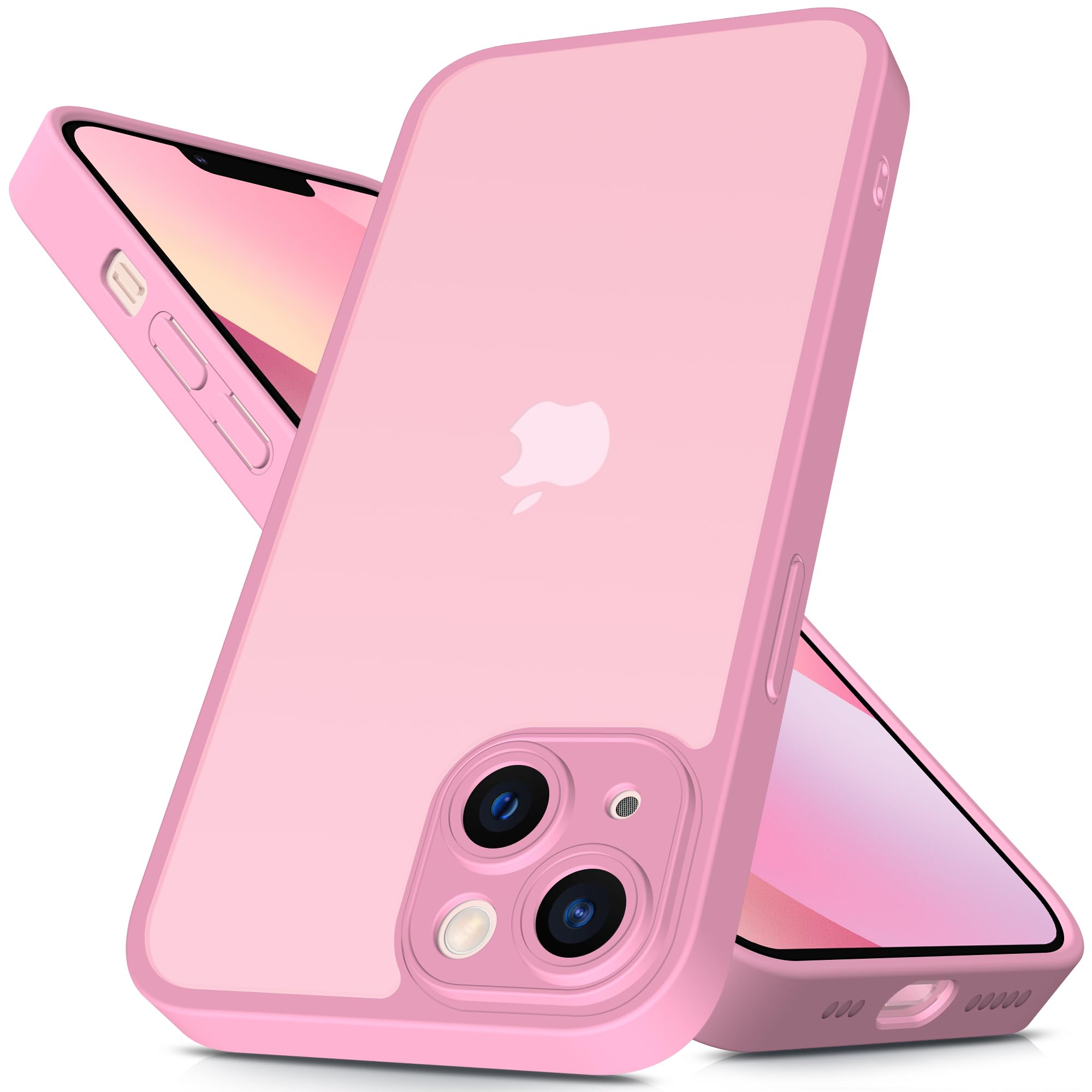 Mootobo for iPhone 13 Case 6.1-Inch, Matte Shockproof Bumper Phone Cover