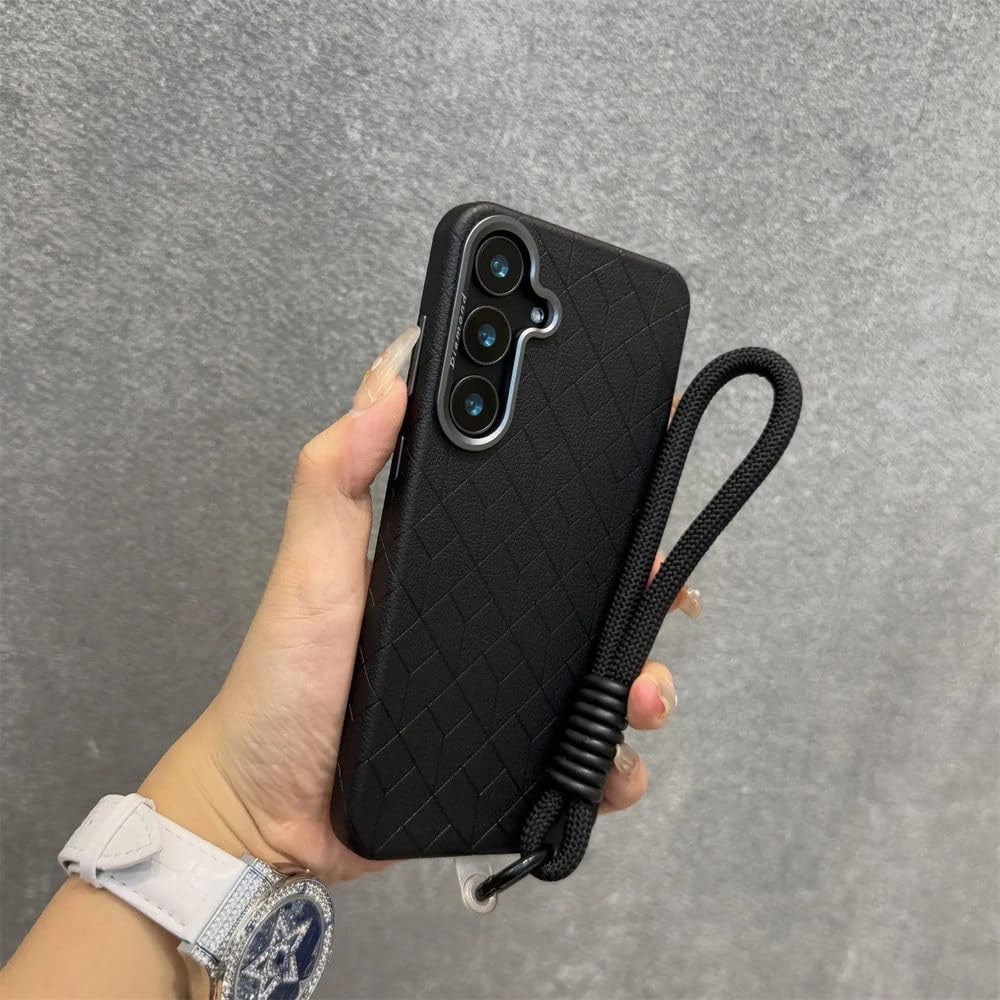 Étui en cuir pour Galaxy S24, S23 Ultra et S25 antichoc avec cordon de sécurité - 8