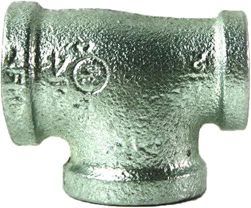 MaxLLTo Reemplazo 3/4 pulgadas x 1/2 pulgada x 3/4 pulgadas acero galvanizado reductor t para fontanería Thrifco 5217074