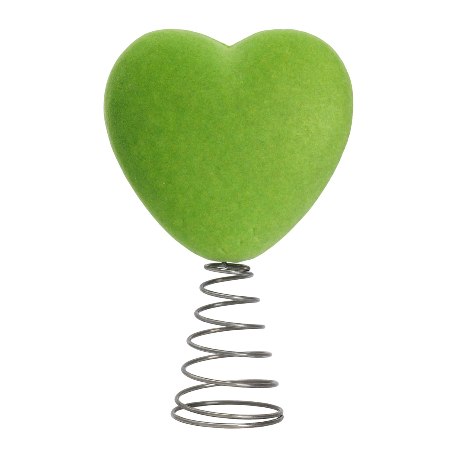 Sturdy Flocking Heart Tree Toppers Efficient Holiday Tree Toppers for Multiple Holidays Long Time PVC Decoration Flocking PVC
