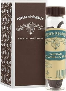 Nielsen-Massey Tahitian Vanilla Beans for Baking and Cooking, 2-Bean Vial