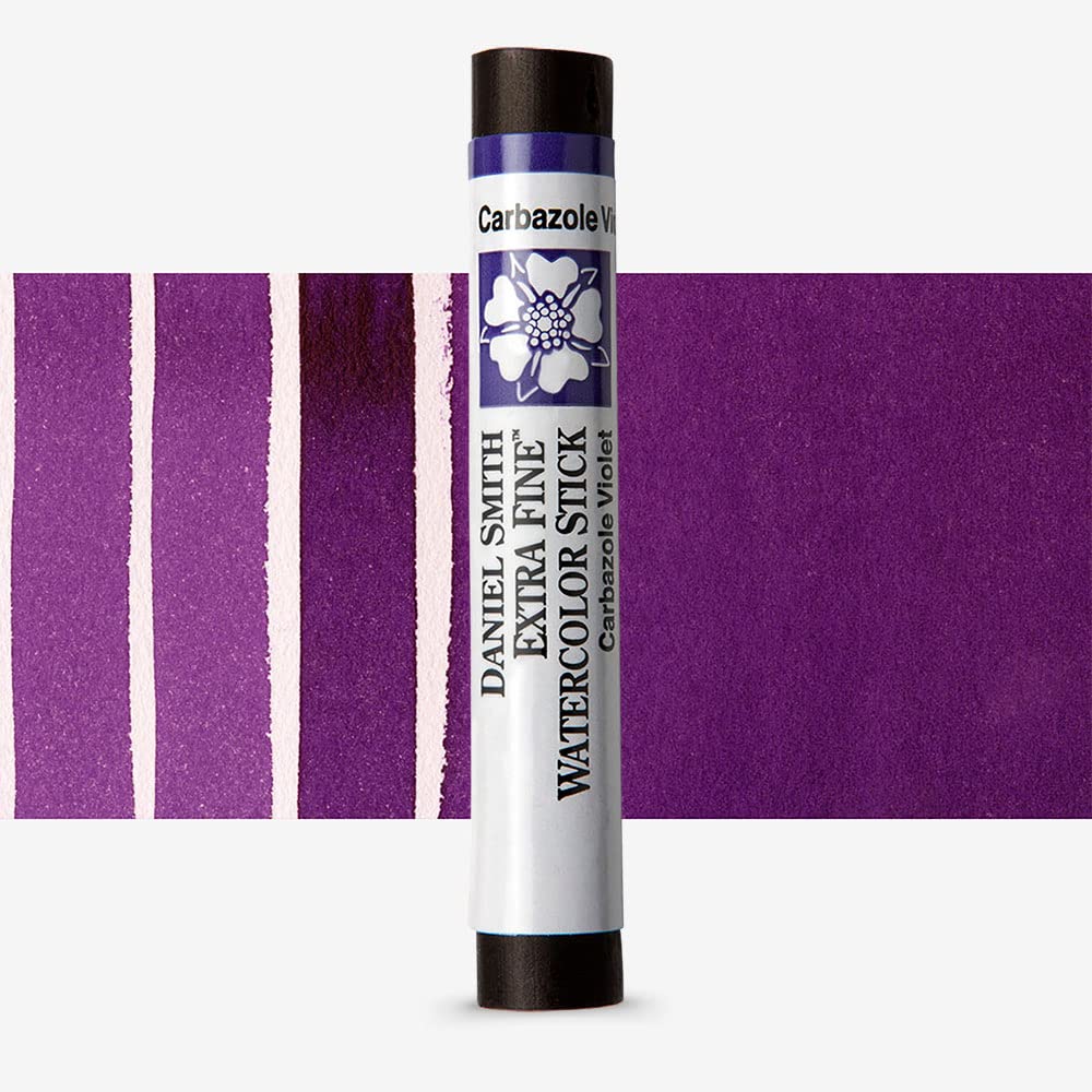 Carbazole Violet Daniel Smith aquarelle en bâton pour carnet de voyage