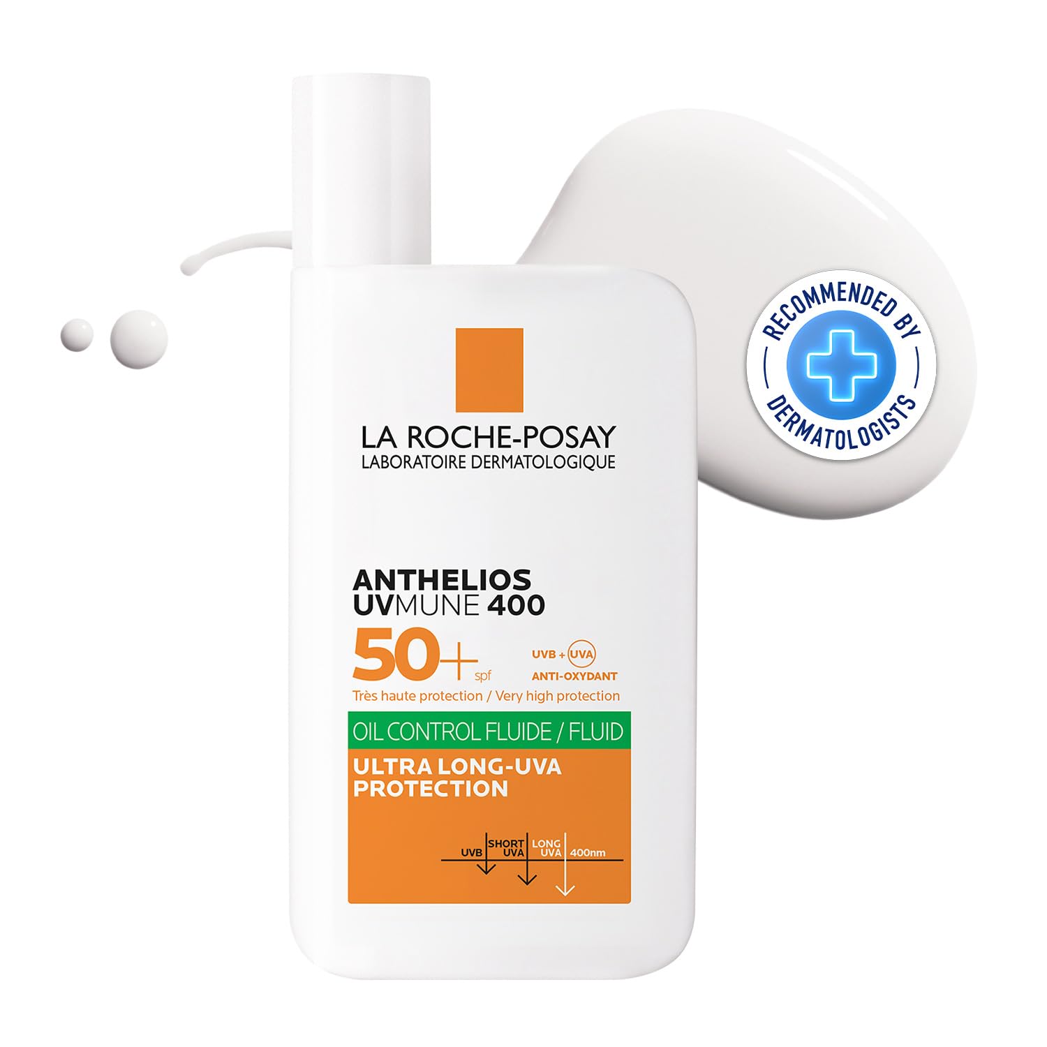 La Roche-Posay Anthelios UVMUNE400 Oil Control Invisible Fluid SPF50+ PA++++ Broad Spectrum UV Protection, Ultra-Lightweight, Mattifying, Non-perfumed Sunscreen for Oily & Acne-Prone Skin, 50ml-image-22