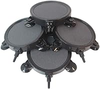 PINVNBY 4.2-Inch Carborundum Air Stone Disc Diffuser with Suction Cups - Fine Micro Bubbles for Aquarium Oxygenation, Hydroponics, Ponds