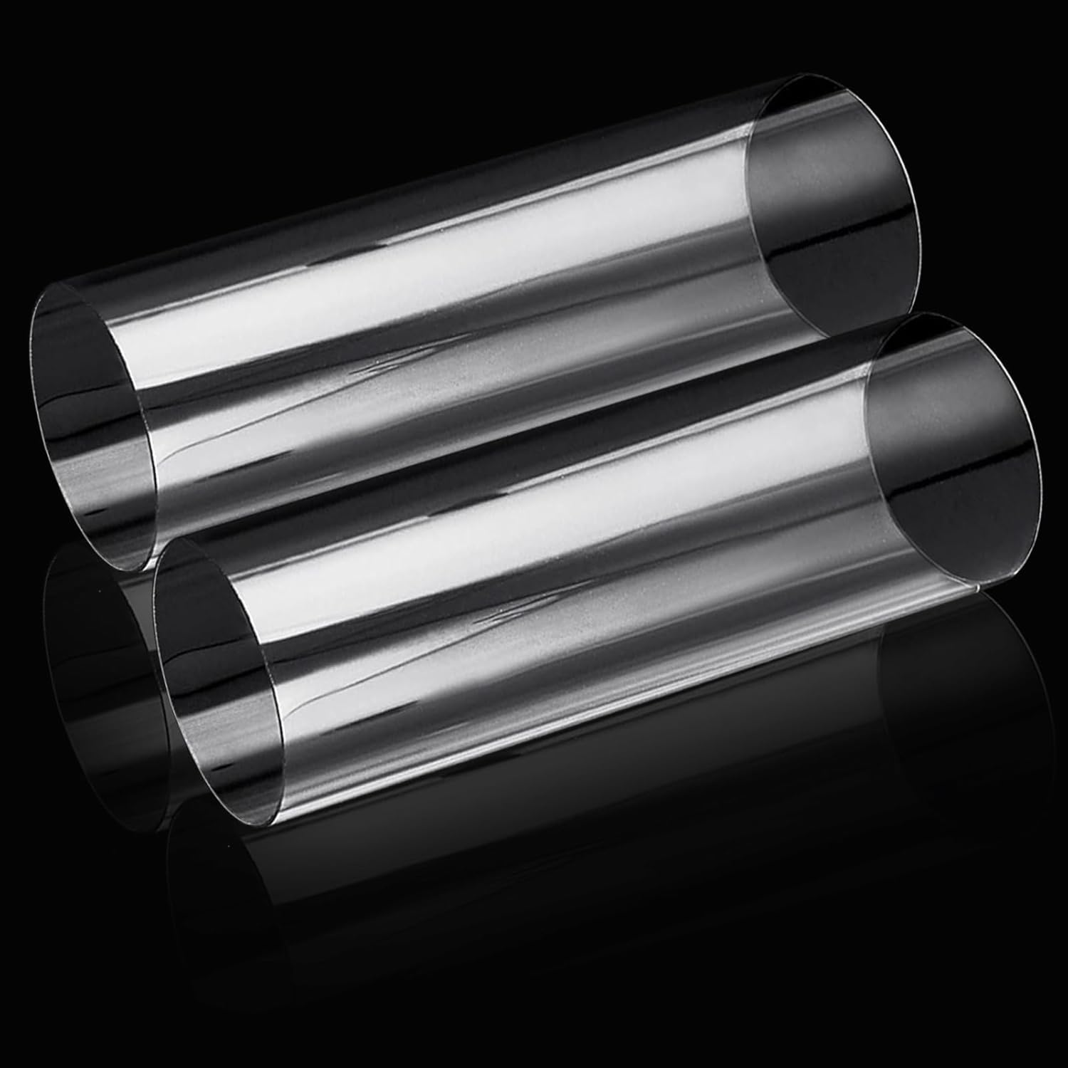 2PCS Rigid PETG Tube 130mm (5") OD x 2.5mm Wall Thickness, 15.5" Length PC Rigid Round Clear Tubing Unbreakable Polycarbonate Tubing Chemical Resistant Clear Tube