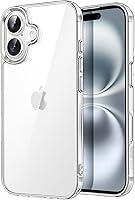 JETech Clear Case for iPhone 16 6.1" - Non-Yellowing Shockproof Bumper, Anti-Scratch Protection, Slim Fit