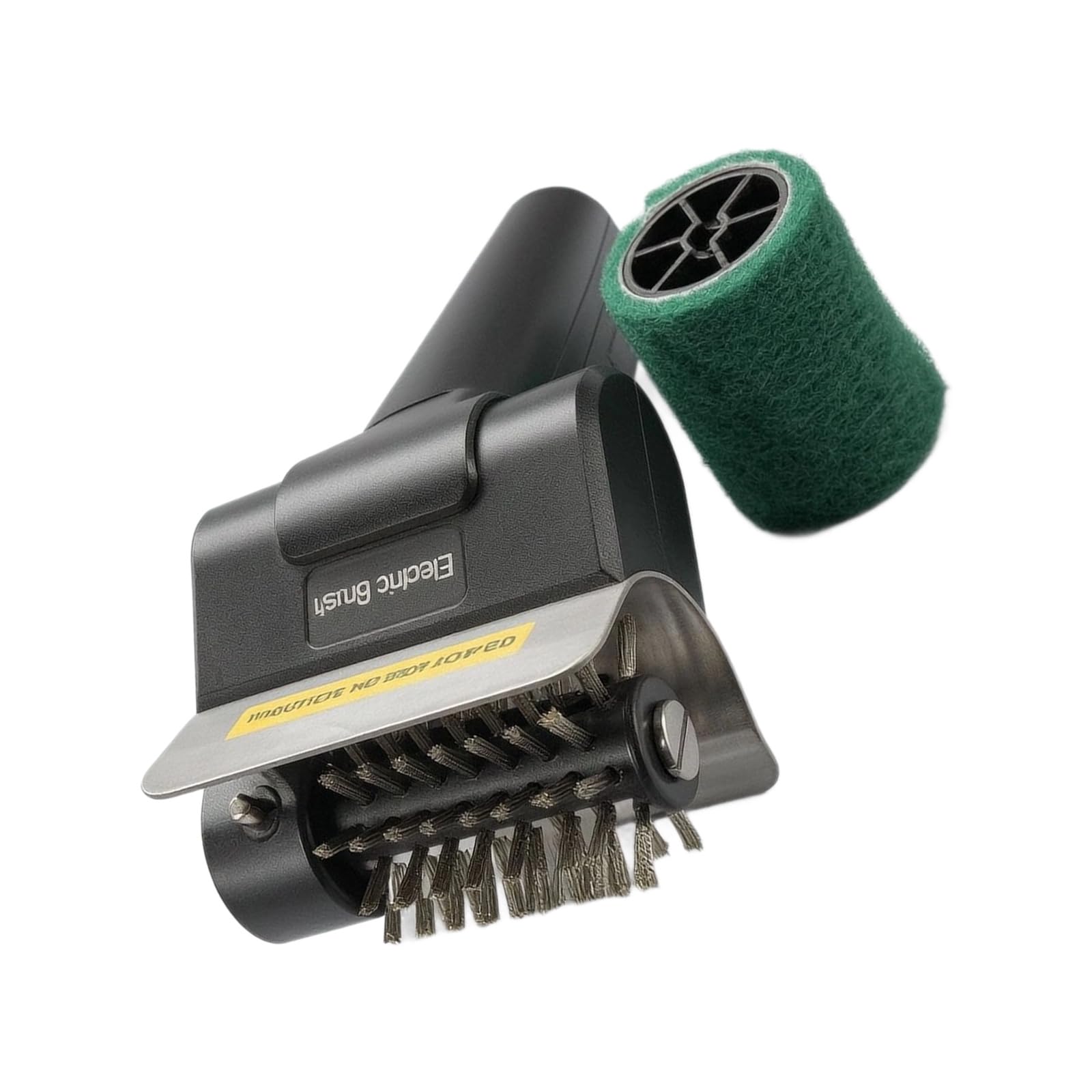 Kaeltsyn With Scouring Pad Br Rechargeable Cordless Rotary Grills Cleaner With 1100Rpm Motor And Steel Wire Brush For Outdoor Cooking Maintenance Kitchen Cleaning Brush