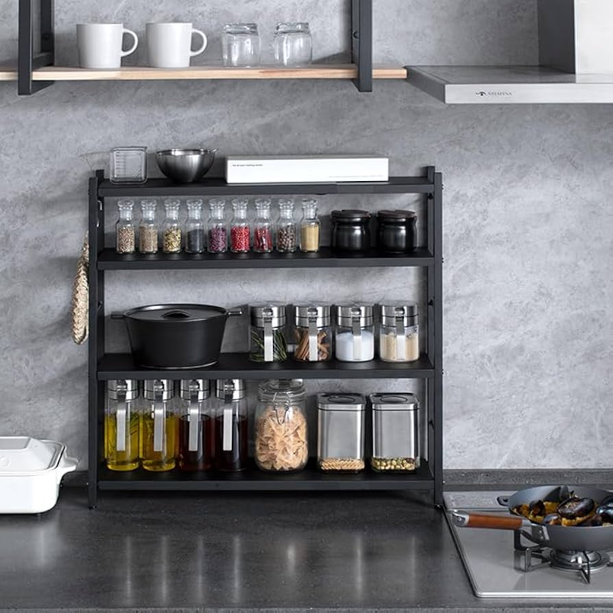 【新品・未使用】　調味料ラック　スパイス収納　カウンター上収納 OSMAC（インテリア） 調味料ラック カウンター上調味料ラック 幅