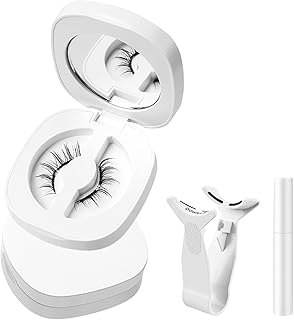 Magnetic Eyelashes, Eyelashes Magnetic Lashes Kit Asian with Applicator and Setting Lotion, Upgrade Eyelashes